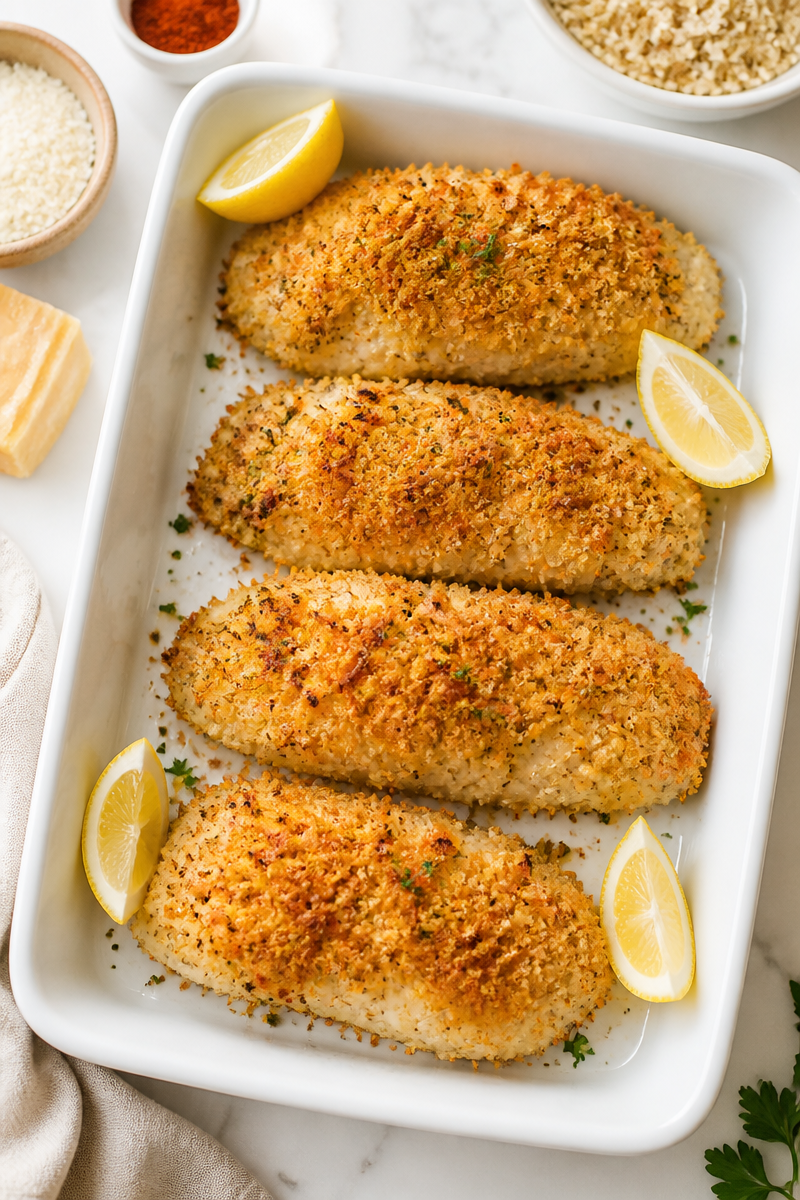 Crispy Panko Crusted Baked Haddock Crispy Panko Crusted Baked Haddock