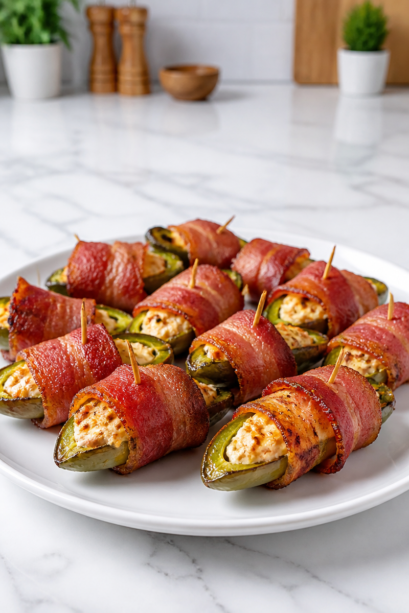 Crispy Turkey Bacon Wrapped Jalapeno Popper Crispy Turkey Bacon Wrapped Jalapeno Popper