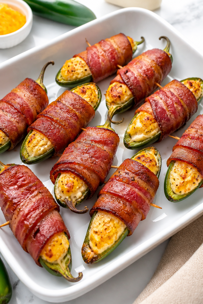 Crispy Turkey Bacon Wrapped Jalapeno Popper Crispy Turkey Bacon Wrapped Jalapeno Popper