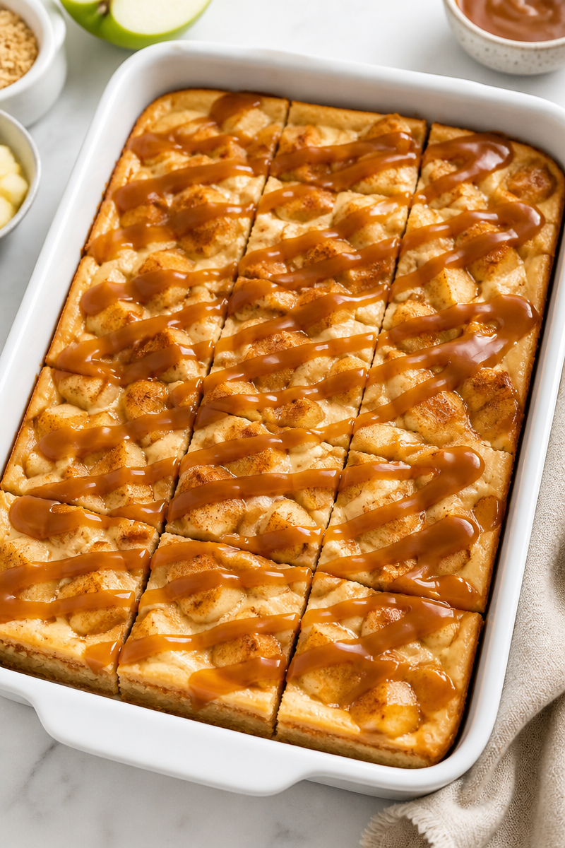 Decadent Caramel Apple Cheesecake Bar