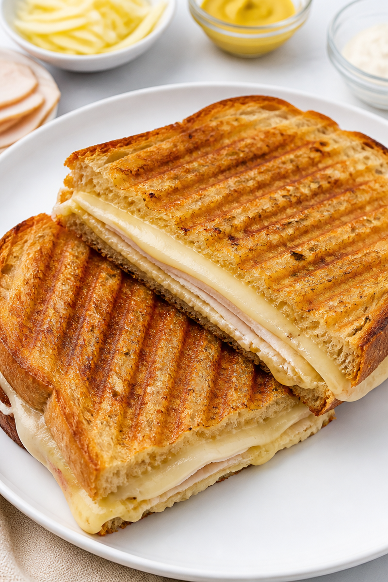 Easy Turkey Swiss Cheese Panini Easy Turkey Swiss Cheese Panini