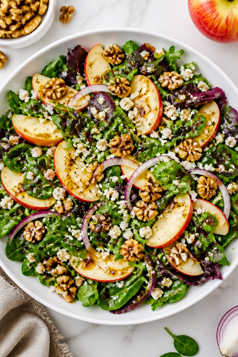 Fresh Honey Crisp Apple And Walnut Salad Fresh Honey Crisp Apple And Walnut Salad