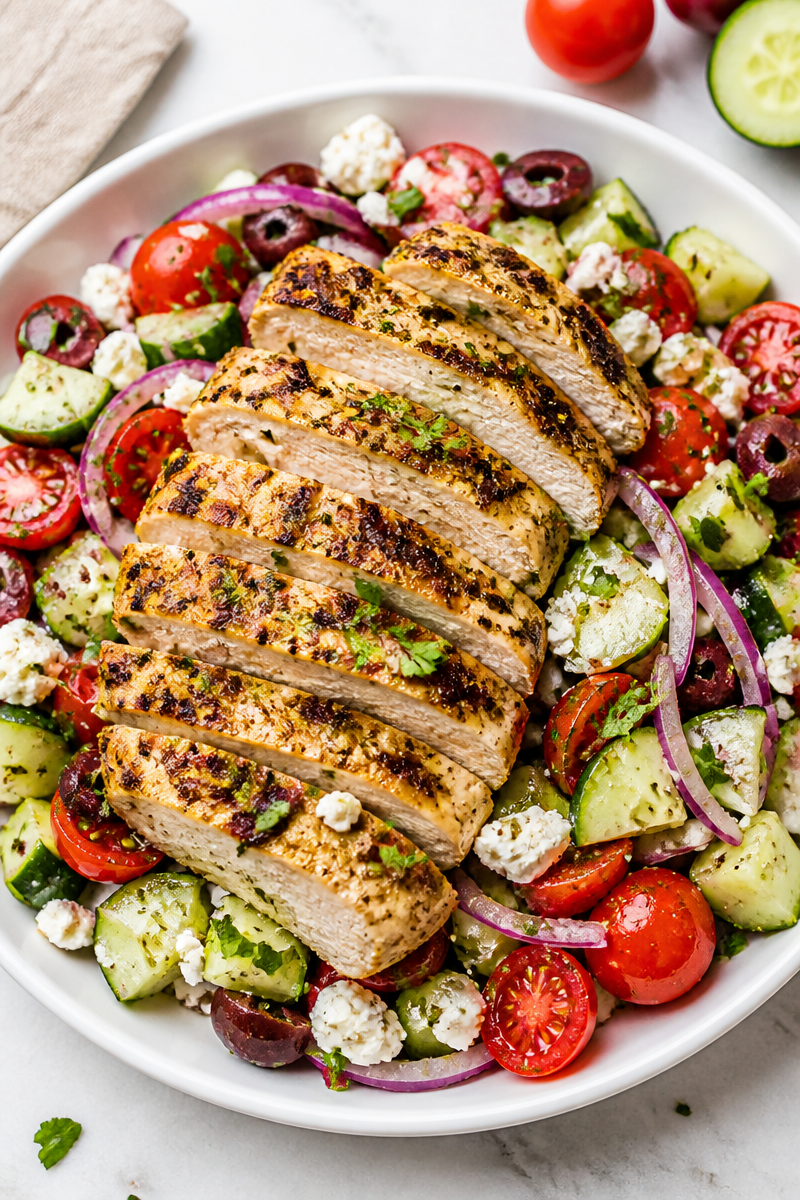 Fresh Mediterranean Grilled Chicken Summer Dinner Idea Fresh Mediterranean Grilled Chicken Summer Dinner Idea