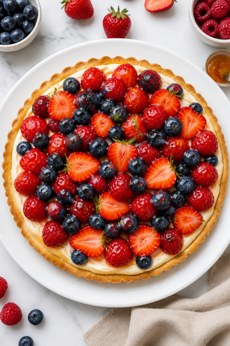 Fresh Summer Berry Fruit Tart Recipe Fresh Summer Berry Fruit Tart Recipe