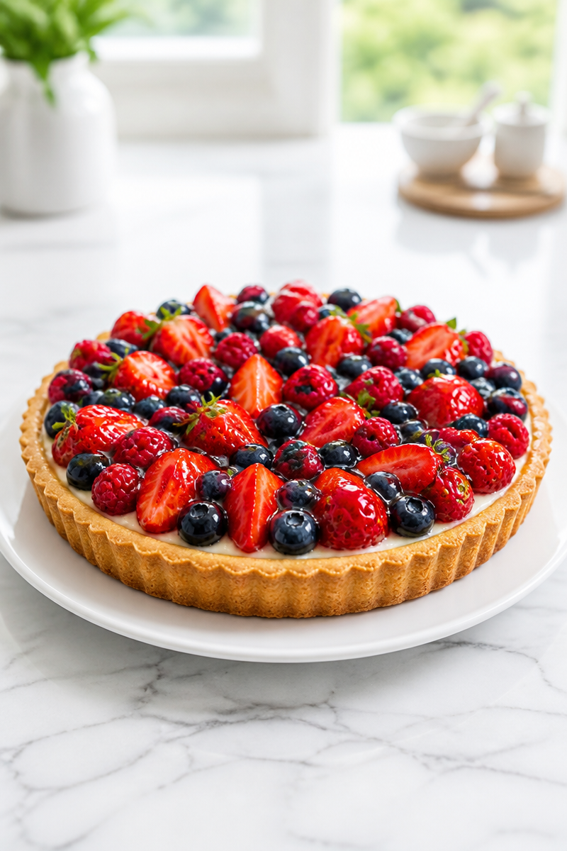 Fresh Summer Berry Fruit Tart Recipe Fresh Summer Berry Fruit Tart Recipe