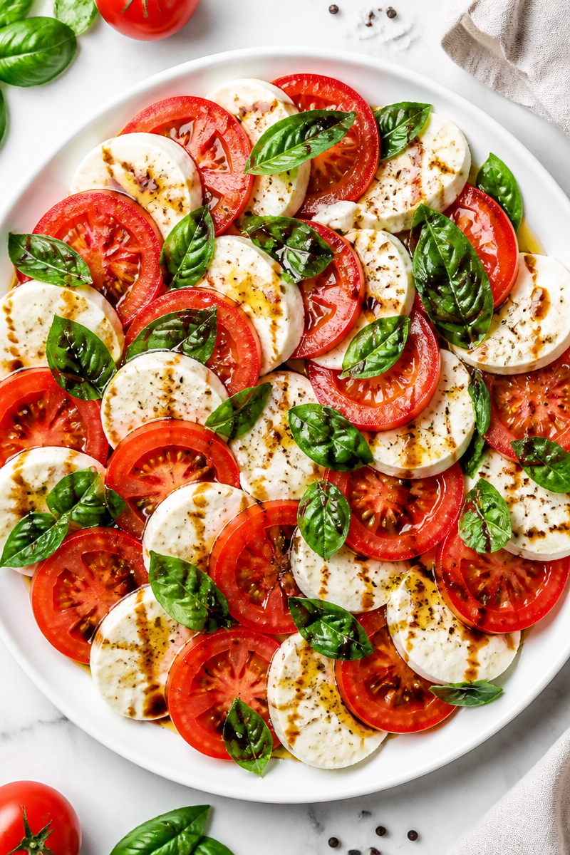 Fresh Tomato and Mozzarella Summer Salad