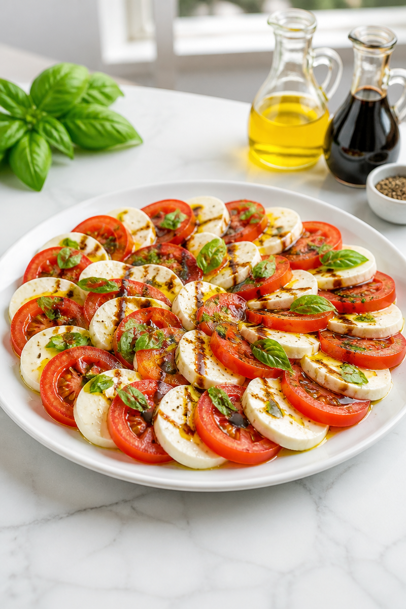 Fresh Tomato and Mozzarella Summer Salad