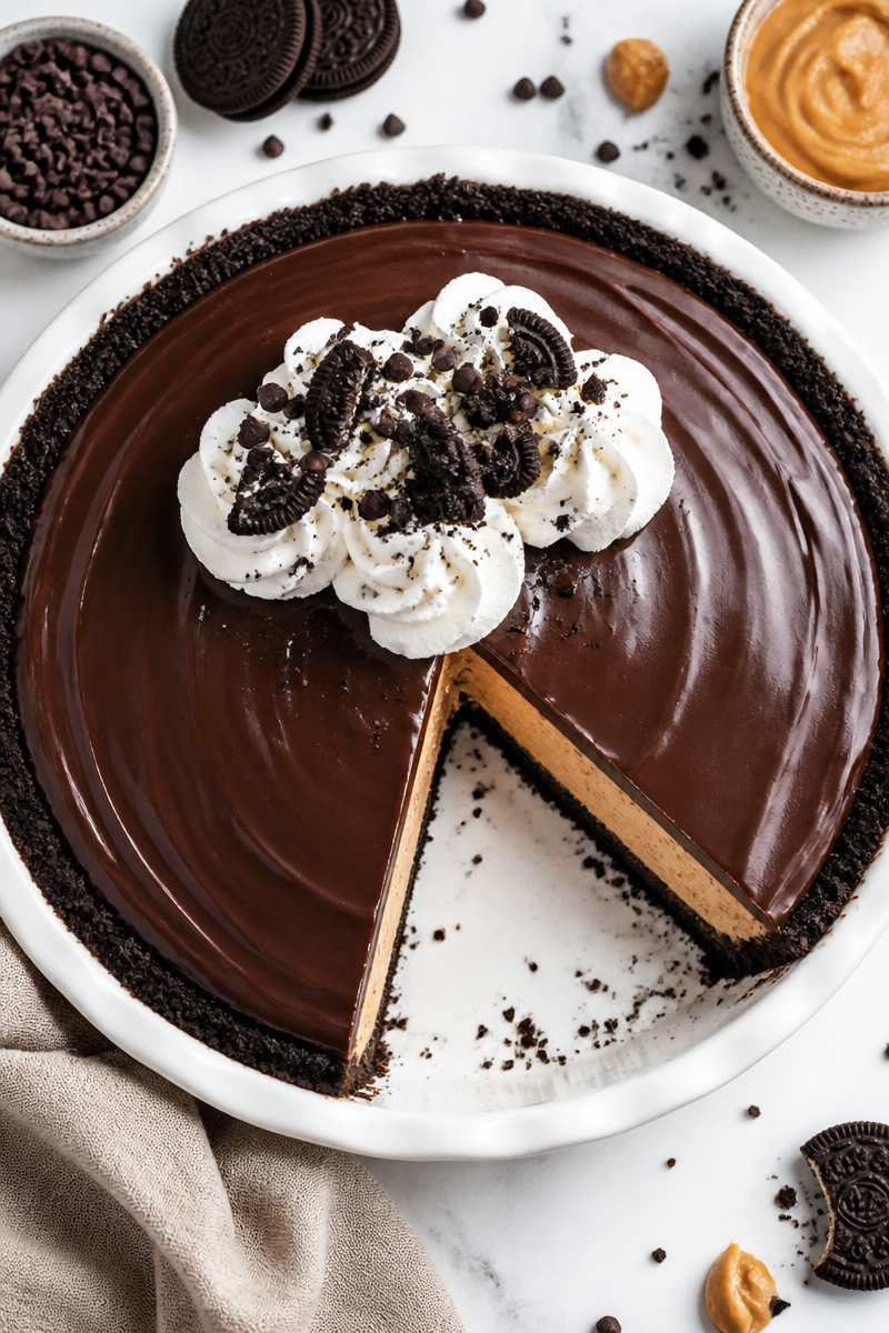Frozen Oreo Crust Chocolate Peanut Butter Pie Frozen Oreo Crust Chocolate Peanut Butter Pie
