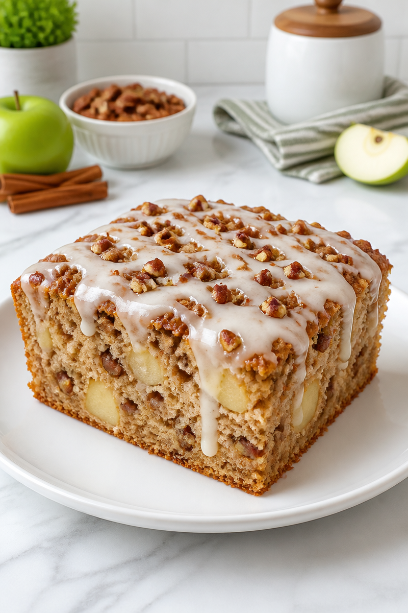 Glazed Apple Cinnamon Pecan Coffee Cake Glazed Apple Cinnamon Pecan Coffee Cake