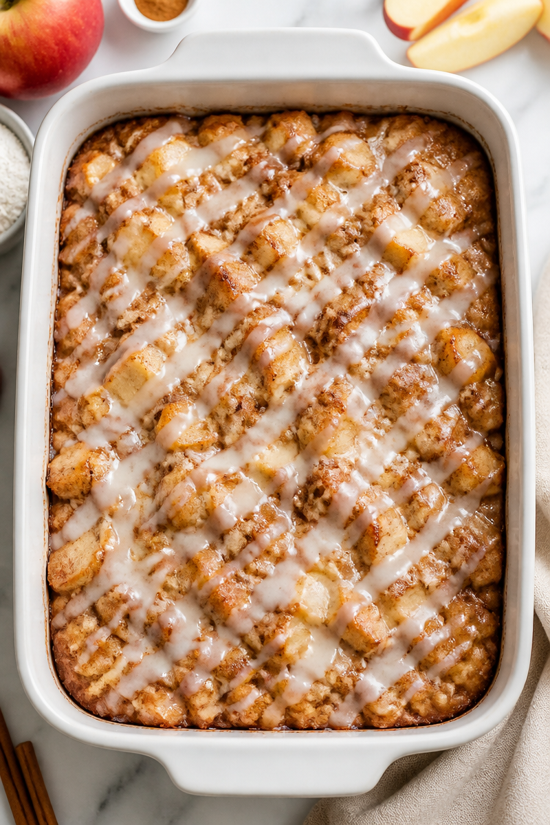 Glazed Cinnamon Spiced Apple Fritter Dessert Glazed Cinnamon Spiced Apple Fritter Dessert