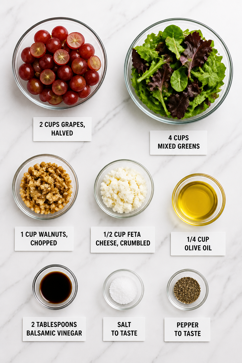 Grape And Walnut Salad
