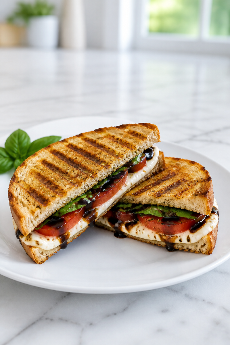 Grilled Caprese Panini Sandwich Grilled Caprese Panini Sandwich