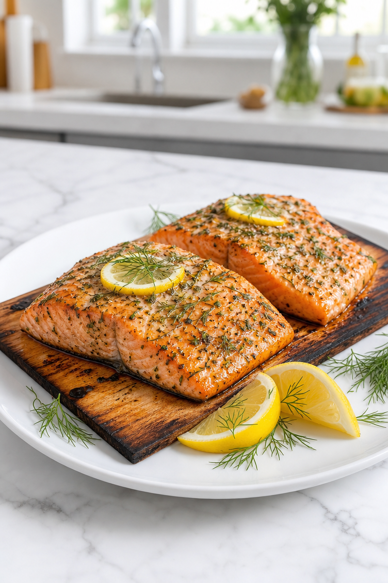 Grilled Cedar Plank Salmon Filet