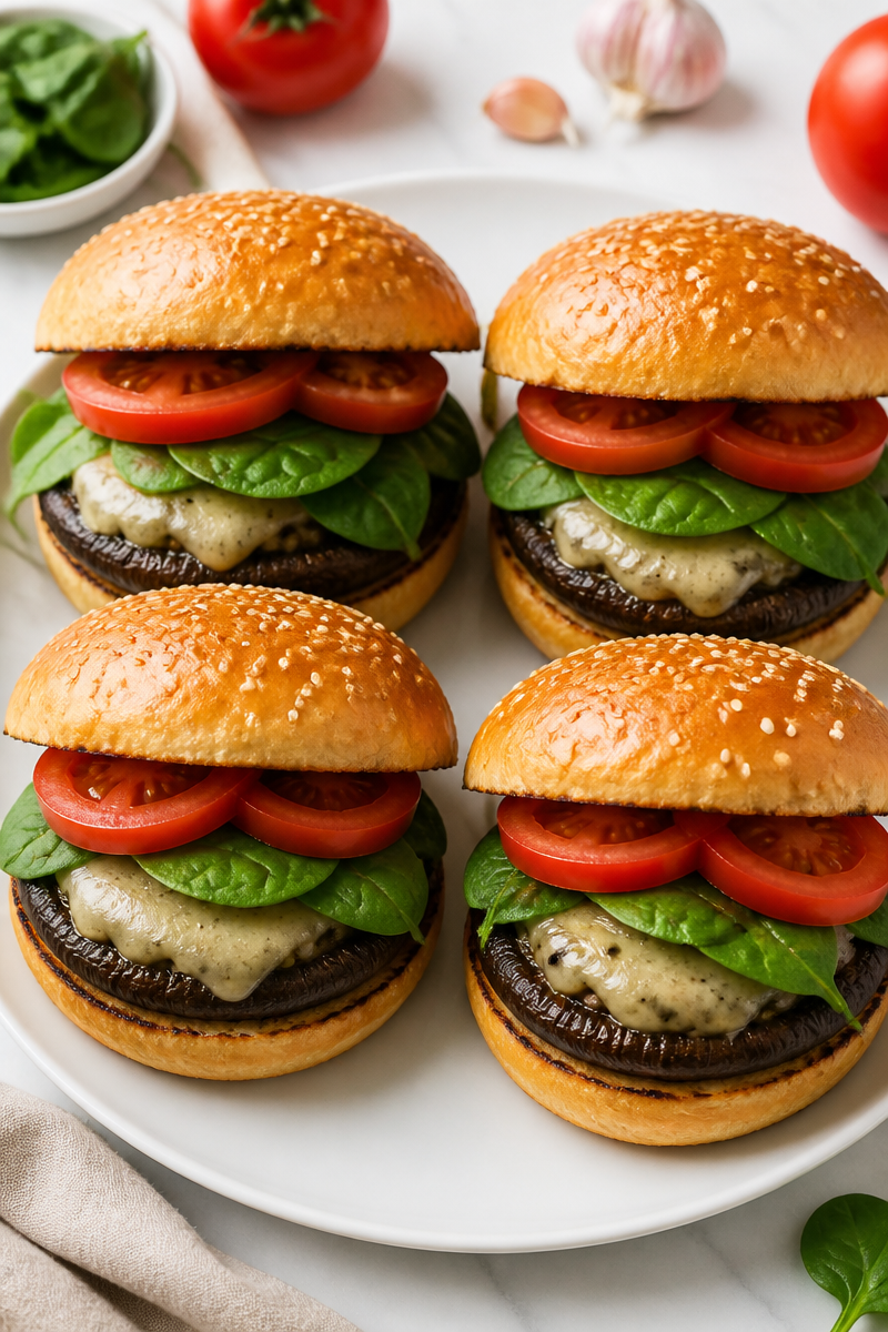 Grilled Portobello Mushroom Burger Recipe