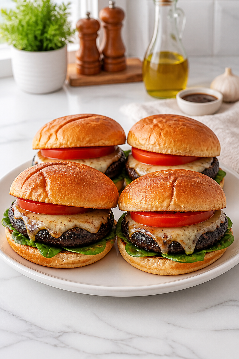Grilled Portobello Mushroom Burger Recipe