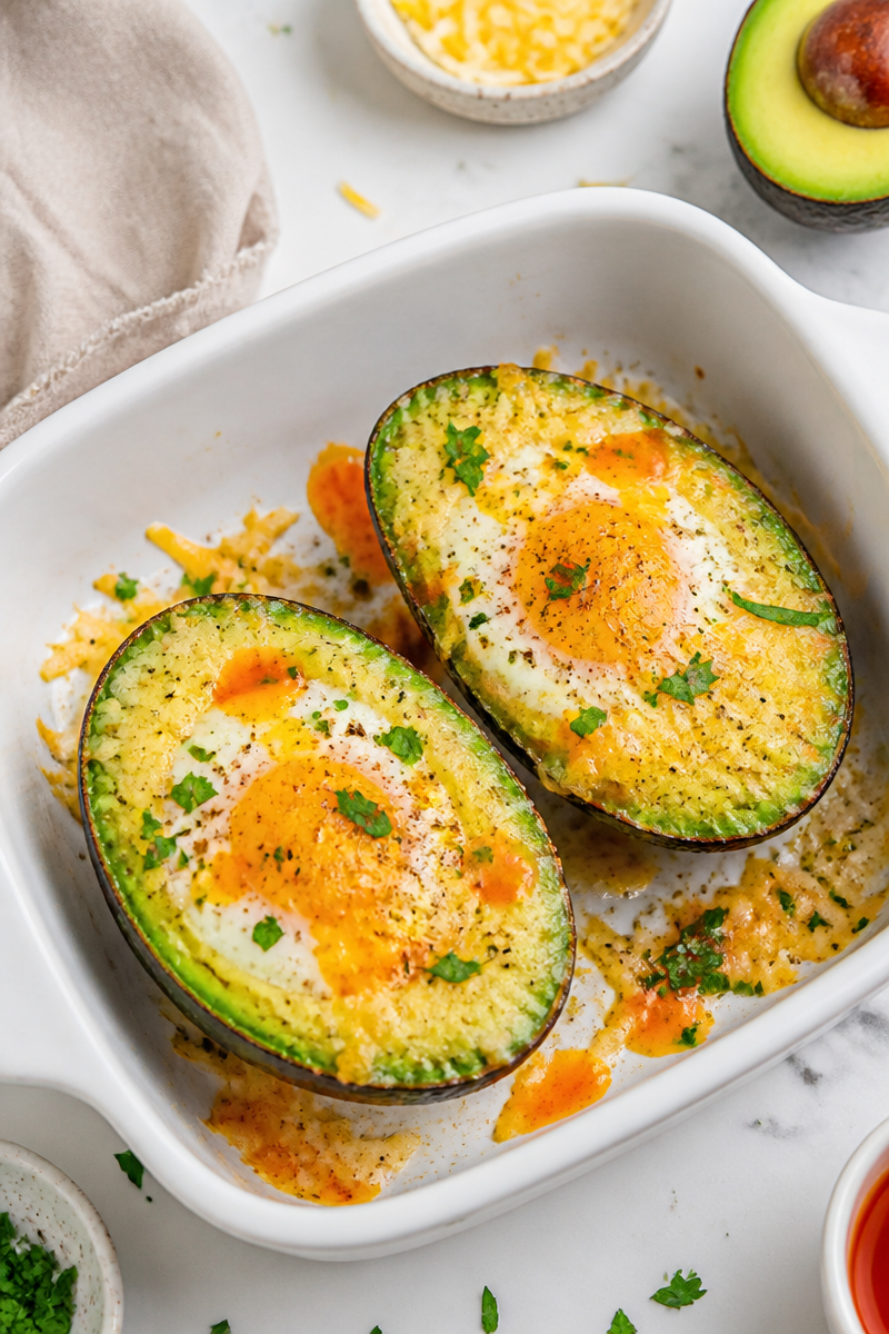 Healthy Baked Egg And Cheese Avocado Recipe Healthy Baked Egg And Cheese Avocado Recipe