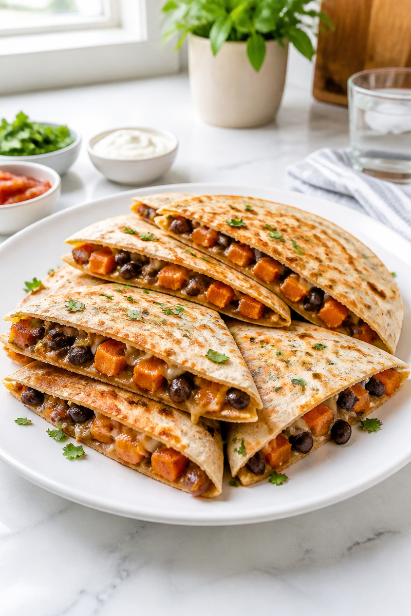 Healthy Black Bean And Sweet Potato Quesadilla Recipe Healthy Black Bean And Sweet Potato Quesadilla Recipe