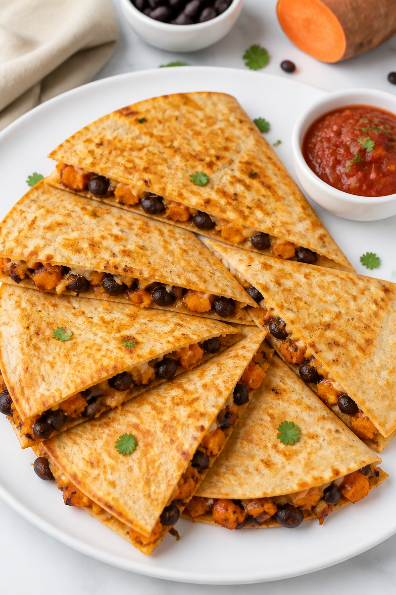 Healthy Black Bean And Sweet Potato Quesadilla Recipe Healthy Black Bean And Sweet Potato Quesadilla Recipe