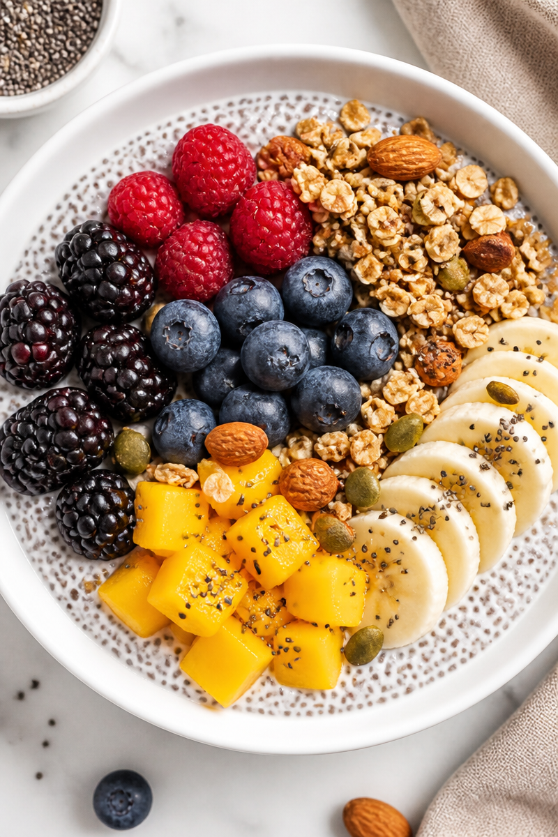 Healthy Chia Seed Pudding Parfait