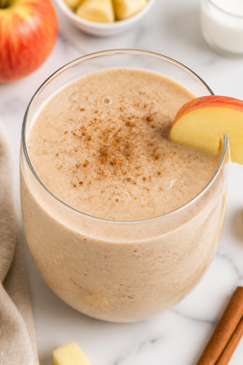 Healthy Creamy Cinnamon Apple Pie Smoothie