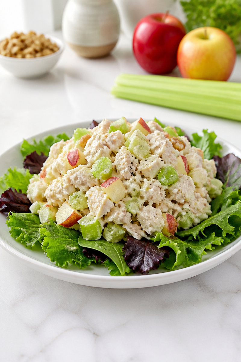 Healthy Greek Yogurt Chicken Salad with Celery and Apple Healthy Greek Yogurt Chicken Salad with Celery and Apple