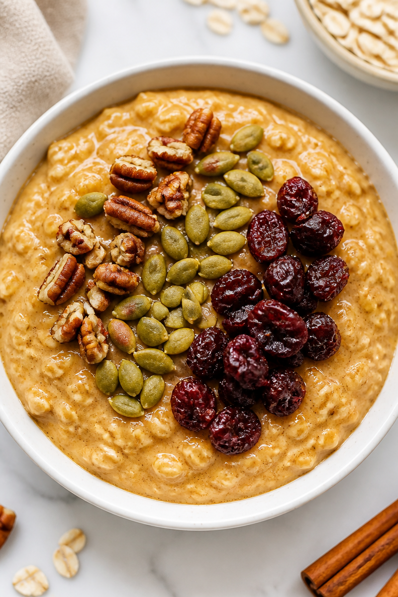 Healthy Pumpkin Spice Cream Overnight Oat Breakfast Healthy Pumpkin Spice Cream Overnight Oat Breakfast