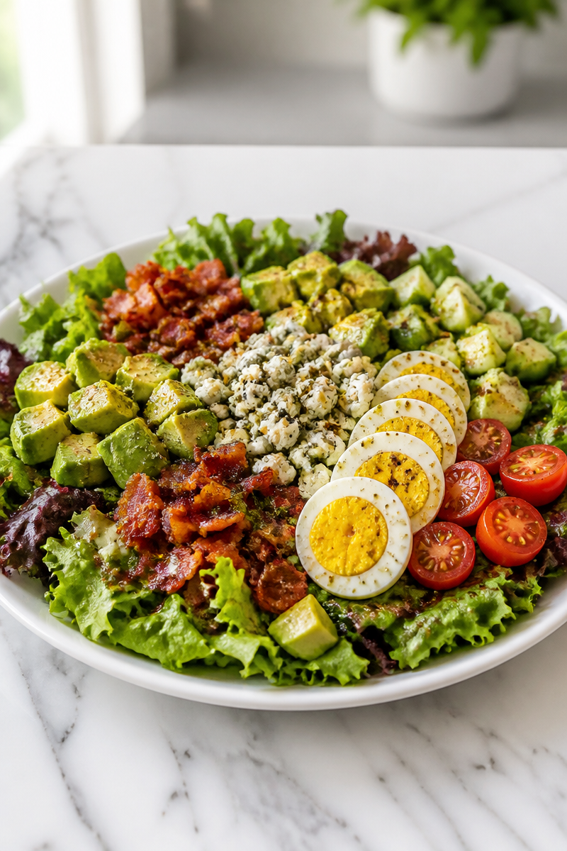 Healthy Turkey Bacon And Egg Cobb Salad Healthy Turkey Bacon And Egg Cobb Salad