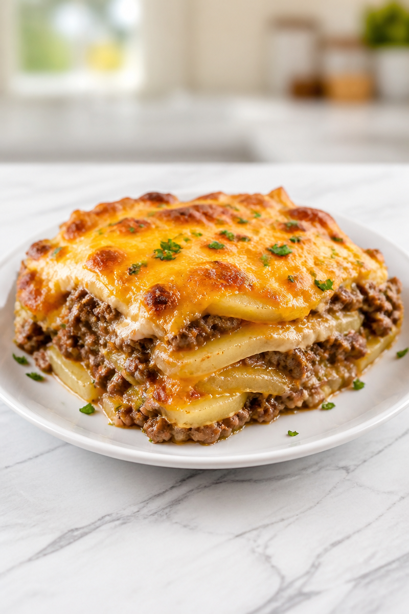 Hearty Ground Beef And Potato Casserole Recipe For Dinner Hearty Ground Beef And Potato Casserole Recipe For Dinner