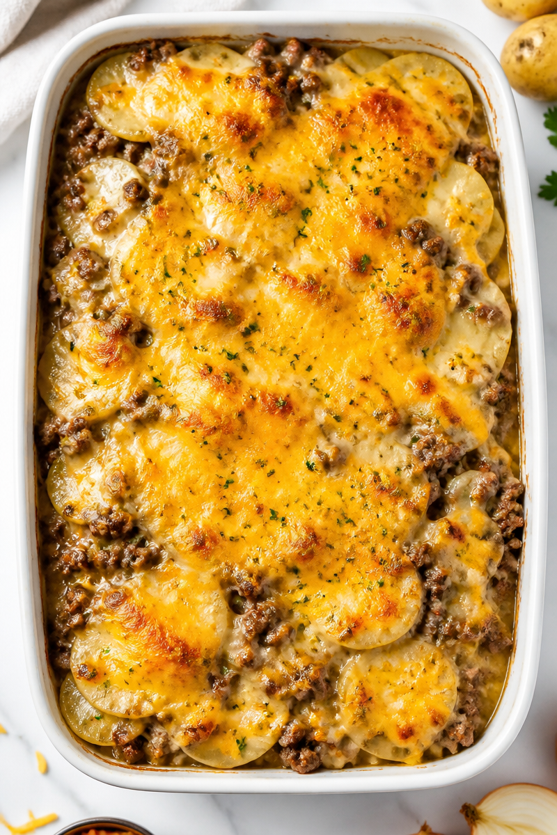 Hearty Ground Beef And Potato Casserole Recipe For Dinner Hearty Ground Beef And Potato Casserole Recipe For Dinner