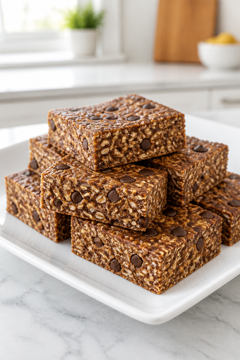 Homemade Chocolate Peanut Butter Protein Bar Homemade Chocolate Peanut Butter Protein Bar