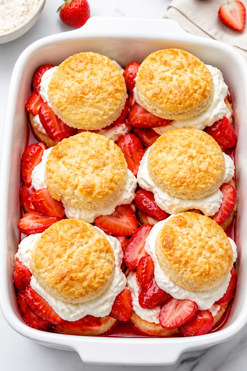 Homemade Classic Strawberry Shortcake Dessert Homemade Classic Strawberry Shortcake Dessert