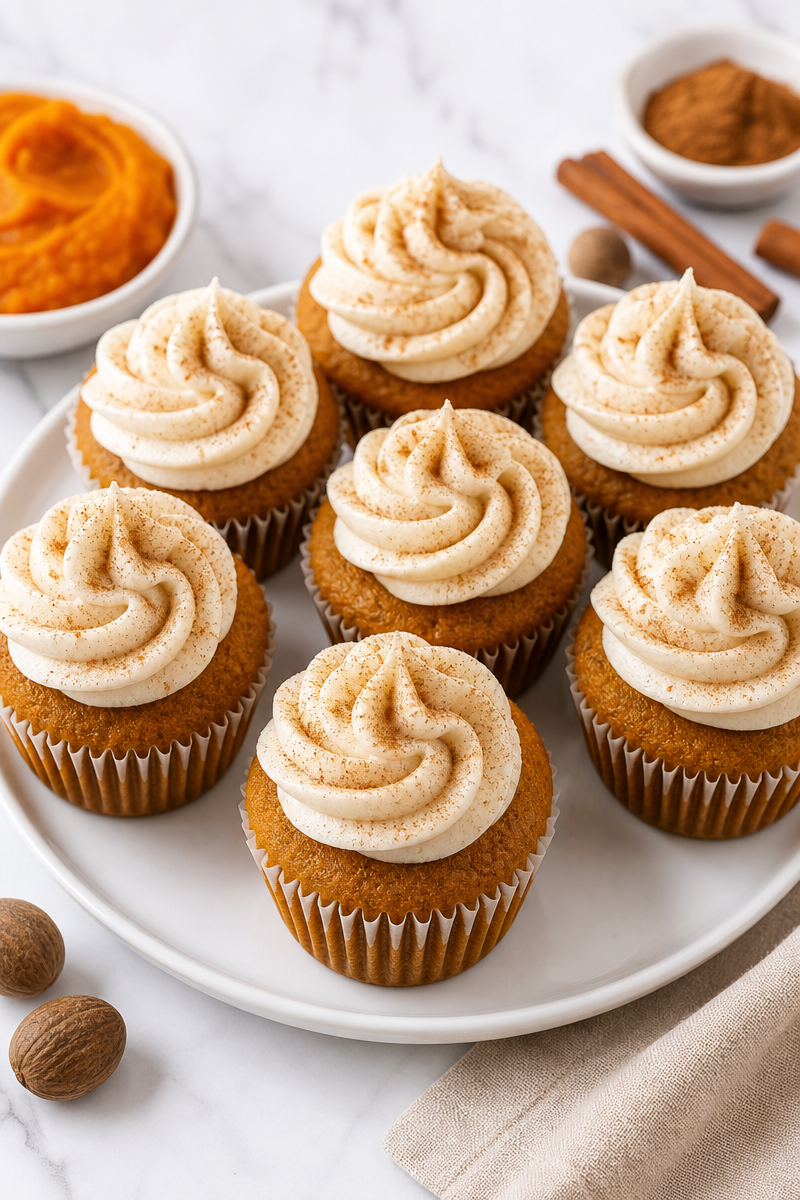Homemade Pumpkin Spice Cupcake