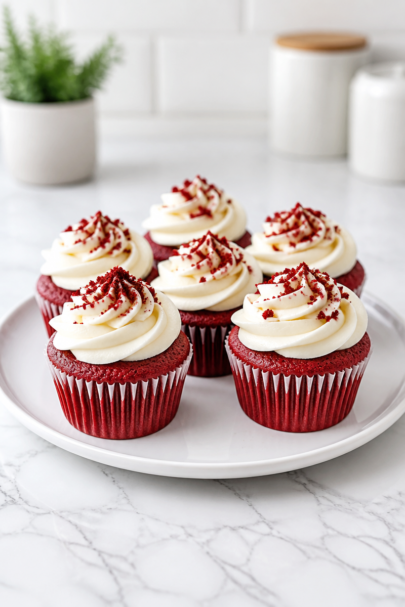 Homemade Red Velvet Cupcake Homemade Red Velvet Cupcake
