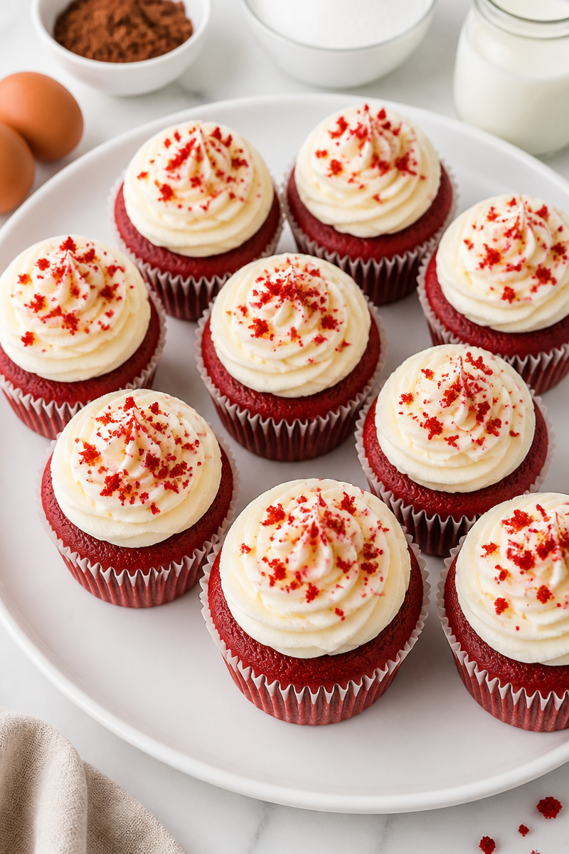 Homemade Red Velvet Cupcake Homemade Red Velvet Cupcake