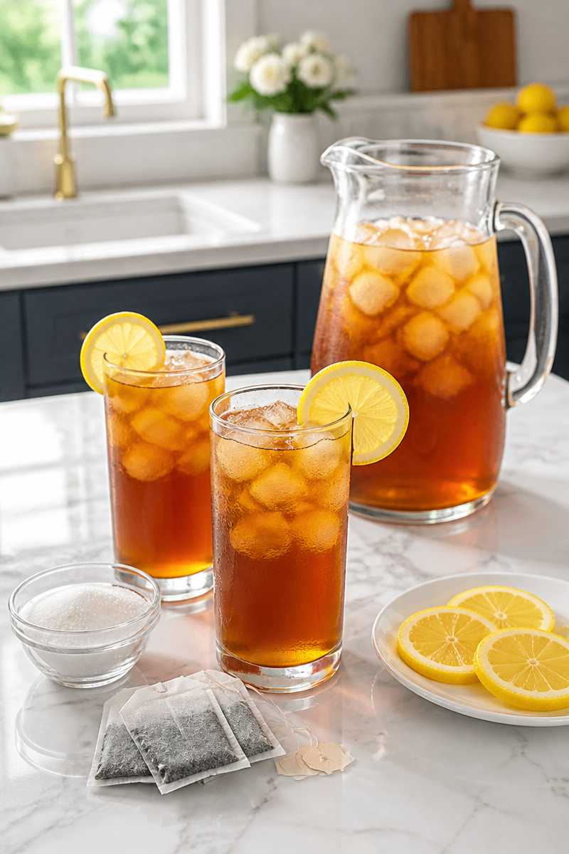 Homemade Southern Sweet Tea for Summer