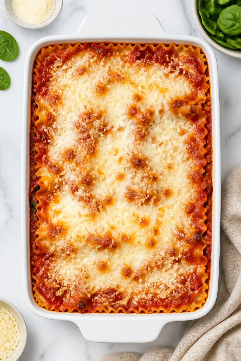 Homemade Spinach and Ricotta Lasagna Homemade Spinach and Ricotta Lasagna