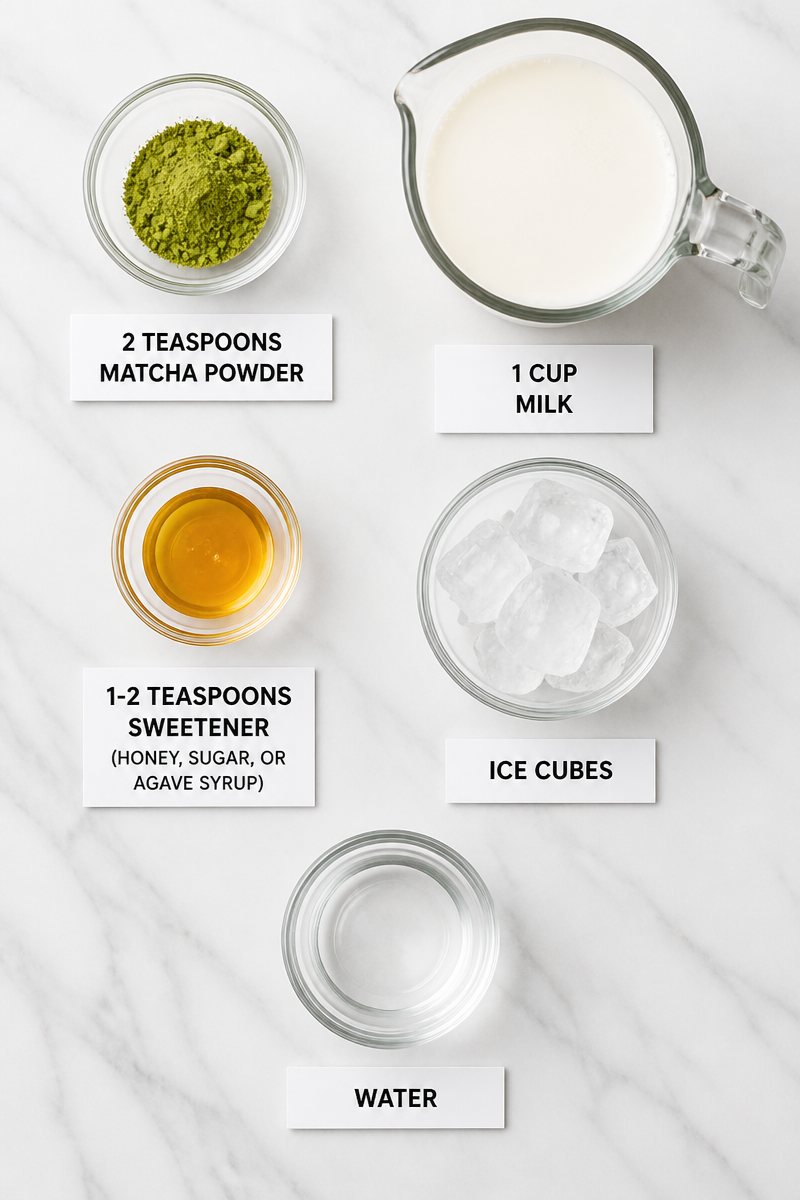 Iced Matcha Latte Recipe Iced Matcha Latte Recipe