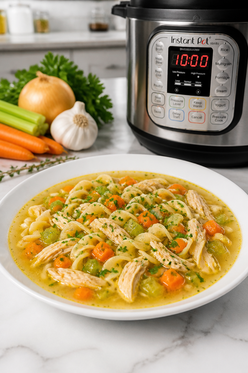 Instant Pot Chicken Noodle Soup