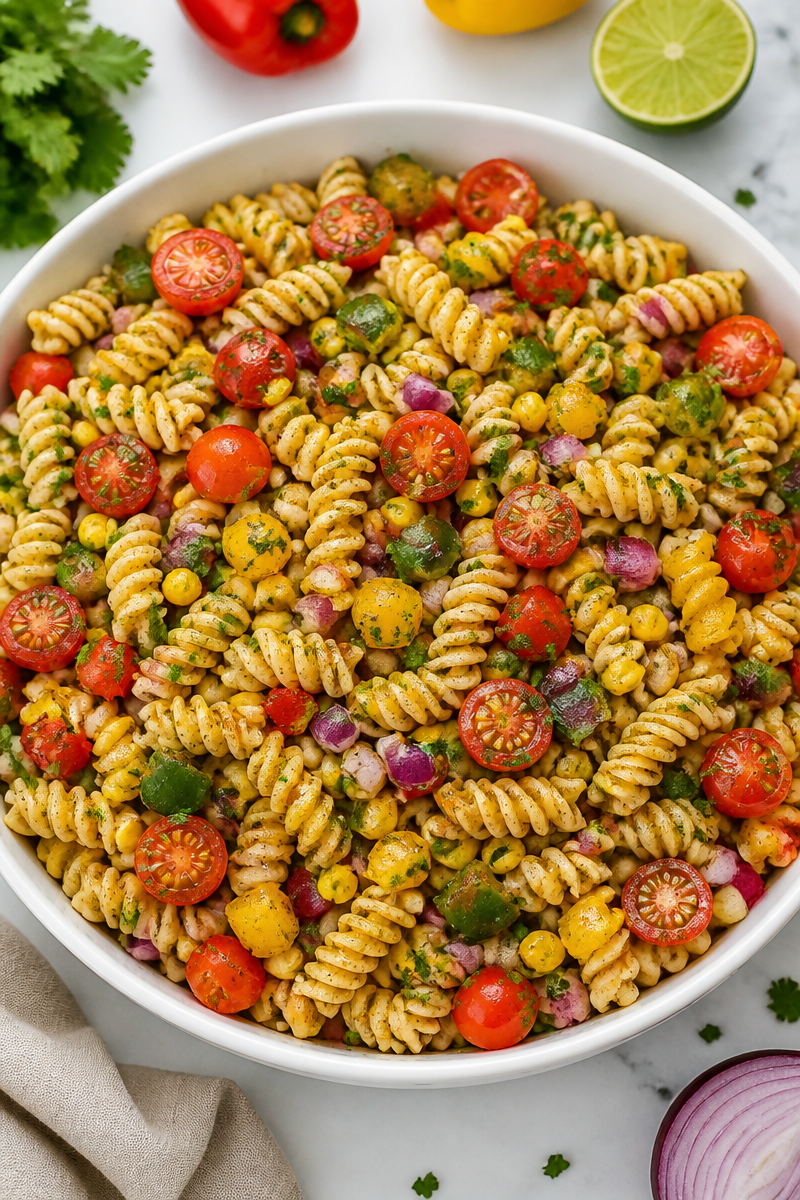 Jamaican Rasta Pasta Salad with Jerk Seasoning Jamaican Rasta Pasta Salad with Jerk Seasoning