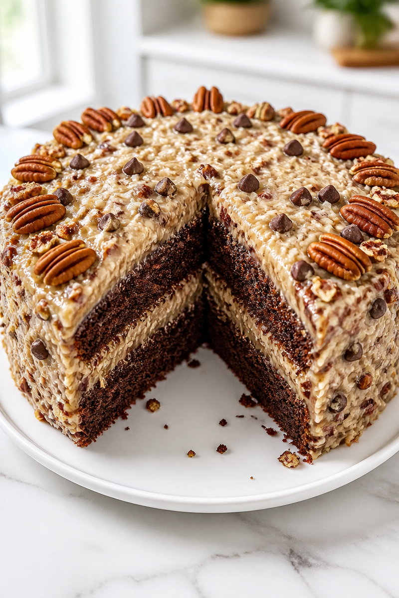 Keto Friendly Low Carb German Chocolate Cake