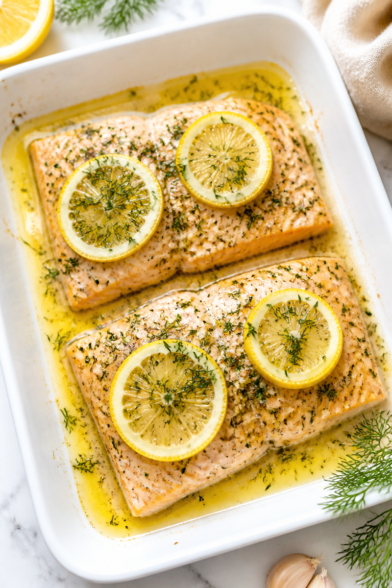 Lemon Dill Baked Trout Fillet Lemon Dill Baked Trout Fillet