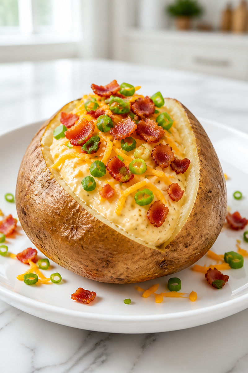 Loaded Baked Potato Soup with Cream Cheese