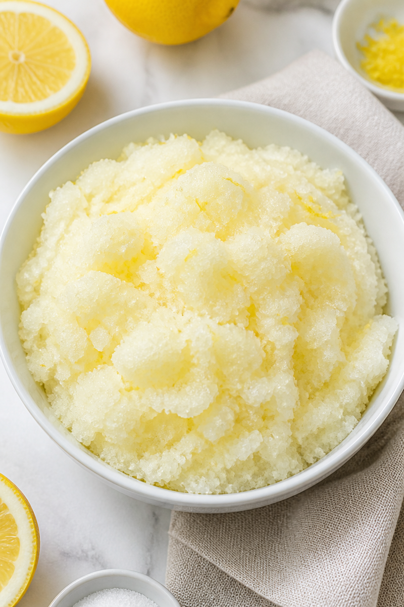Low Calorie Lemon Sorbet Dessert for Weight Loss Low Calorie Lemon Sorbet Dessert for Weight Loss