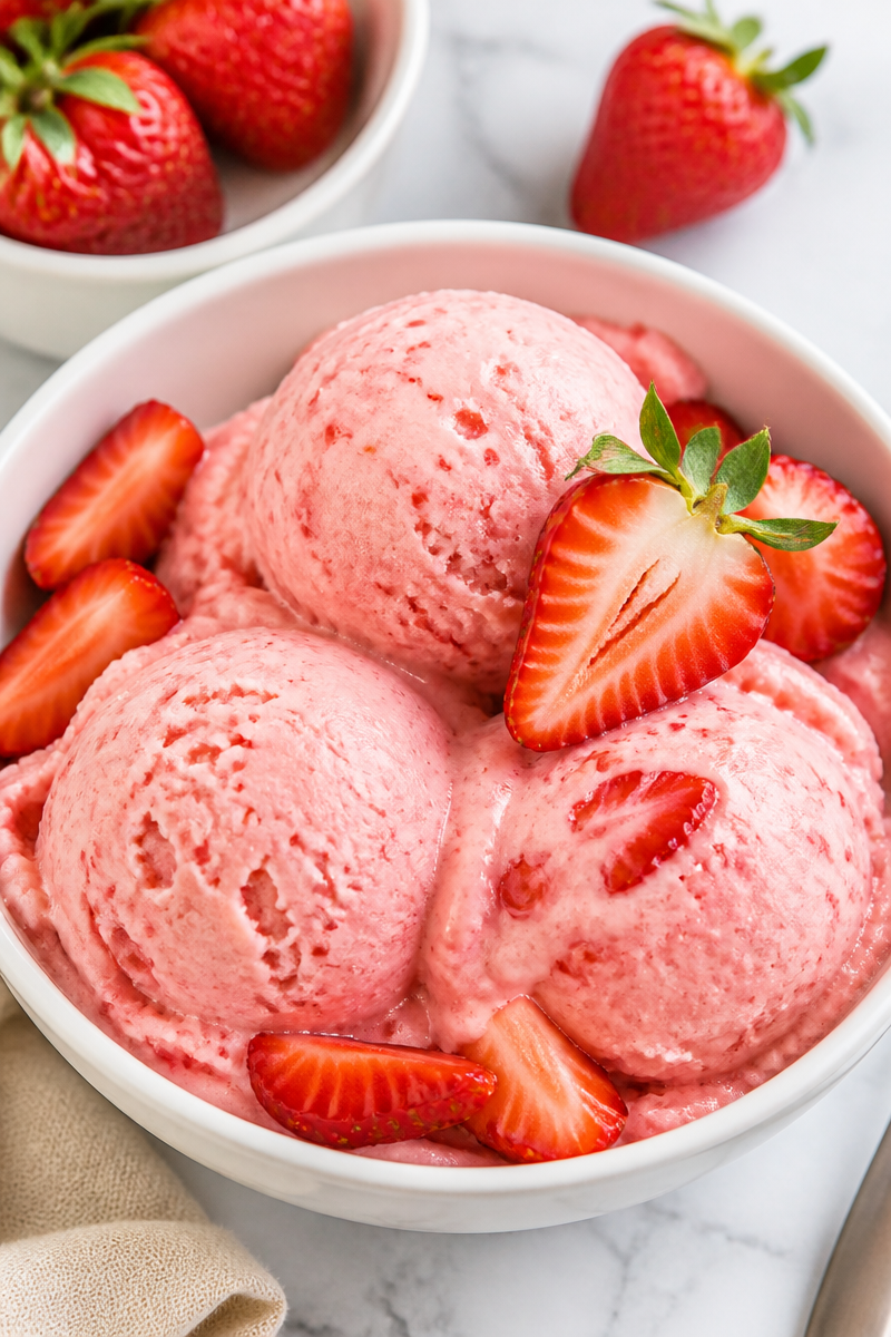Low Calorie Strawberry Frozen Yogurt Dessert Low Calorie Strawberry Frozen Yogurt Dessert