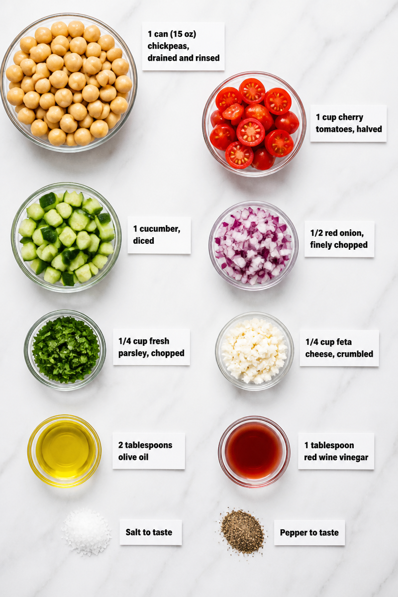 Mediterranean Chickpea Salad Mediterranean Chickpea Salad