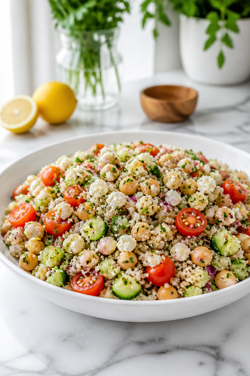 Mediterranean Chickpea and Quinoa Salad Bowl Mediterranean Chickpea and Quinoa Salad Bowl