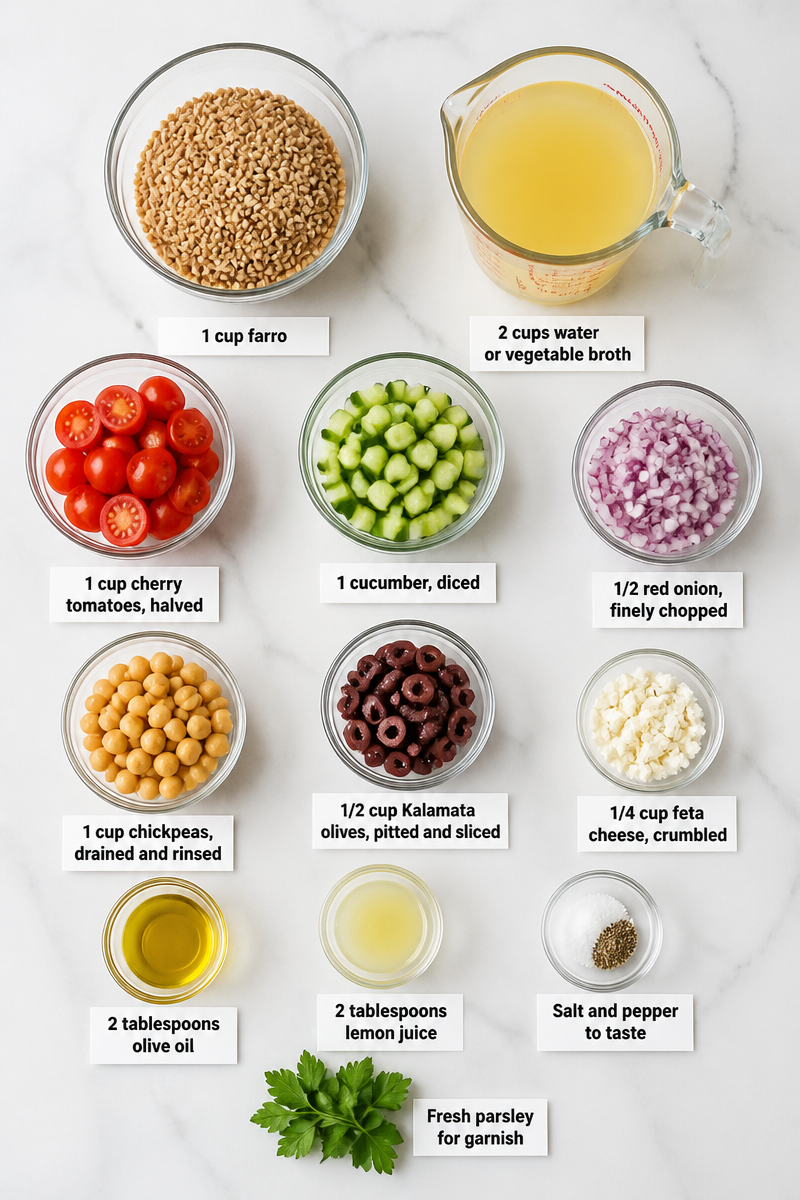 Mediterranean Farro Grain Bowl Mediterranean Farro Grain Bowl