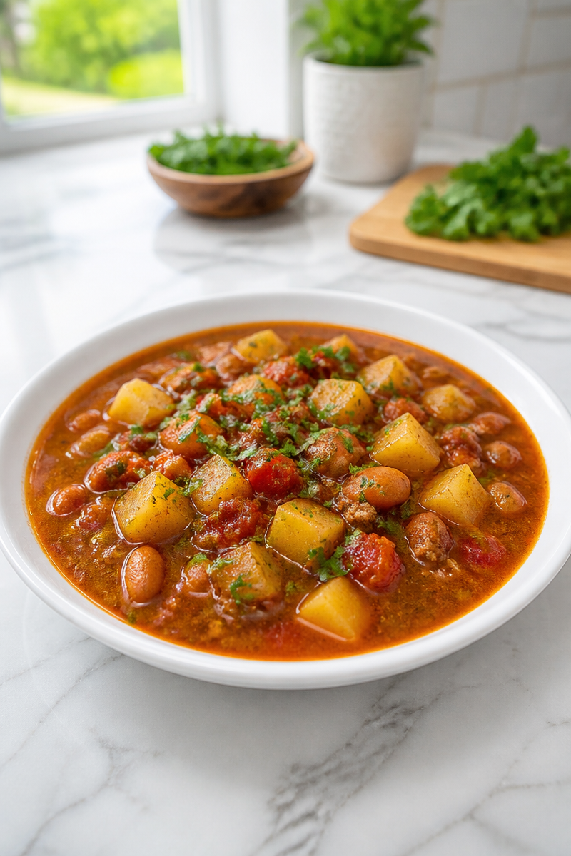 Mexican Ground Beef and Potato Soup with Pinto Bean Mexican Ground Beef and Potato Soup with Pinto Bean