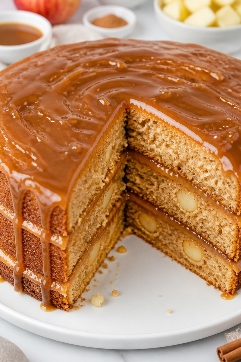 Moist Caramel Apple Spice Layer Cake Moist Caramel Apple Spice Layer Cake