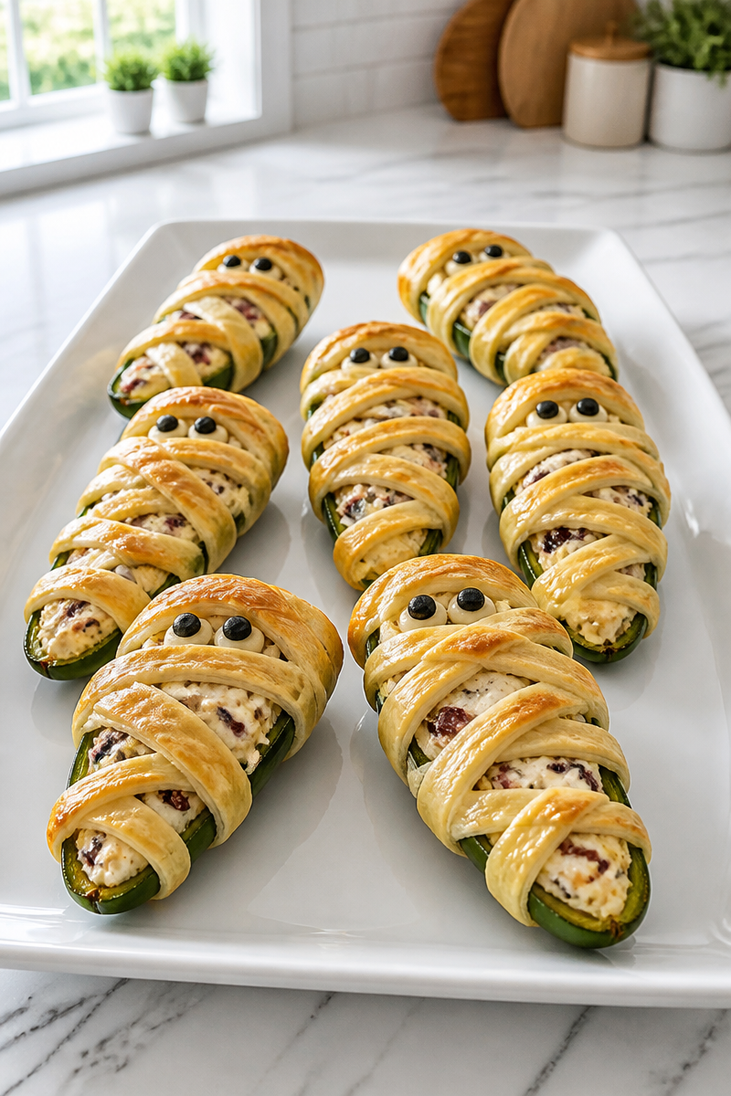 Mummy Wrapped Jalapeno And Cream Cheese Popper Mummy Wrapped Jalapeno And Cream Cheese Popper